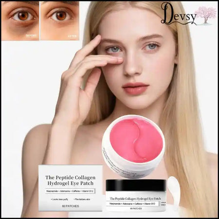 Patch pour les yeux au collagène, Hydrogel, vitamine B12, hydrate, améliore les cernes, les yeux gonflés, Niacinamide, éclaircissant, coussinets pour les yeux ﻿